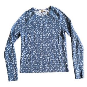 Ann Taylor Loft Women's Acrylic Wool Animal Print Long Sleeve Sweater Size Large